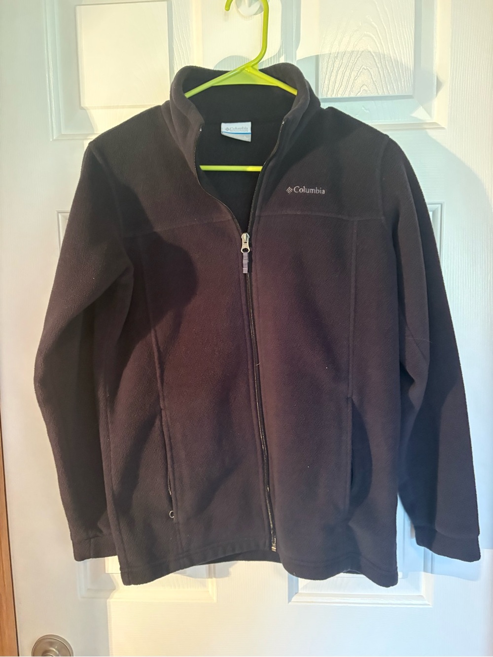 Columbia Kids Black Full-Zip Fleece Jacket with Logo